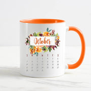 Flowers calendar Orange Mug