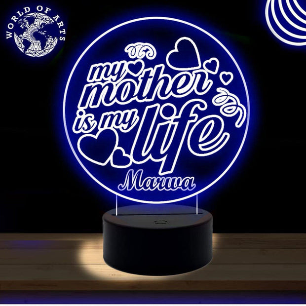 Mothers day 3D led lamp