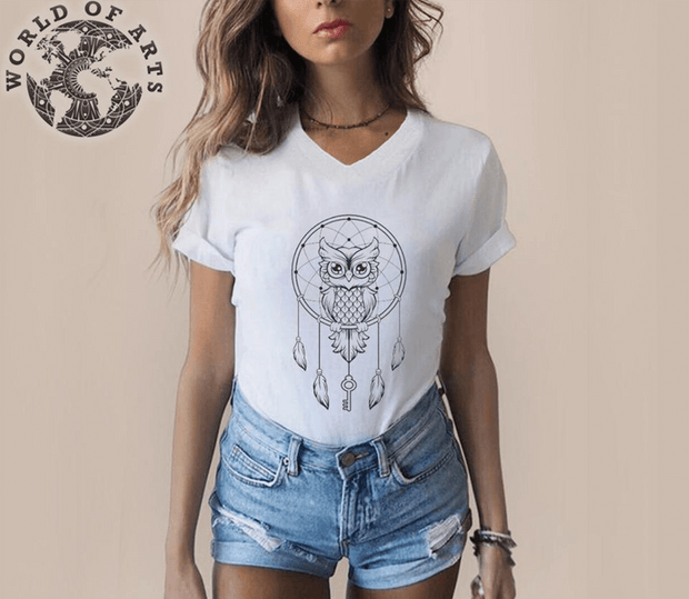 Owl Dream Catcher T-Shirt