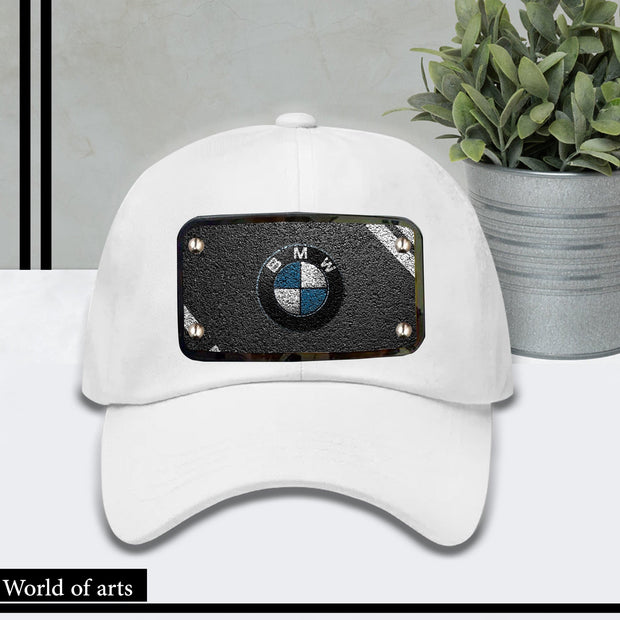 BMW logo white cap