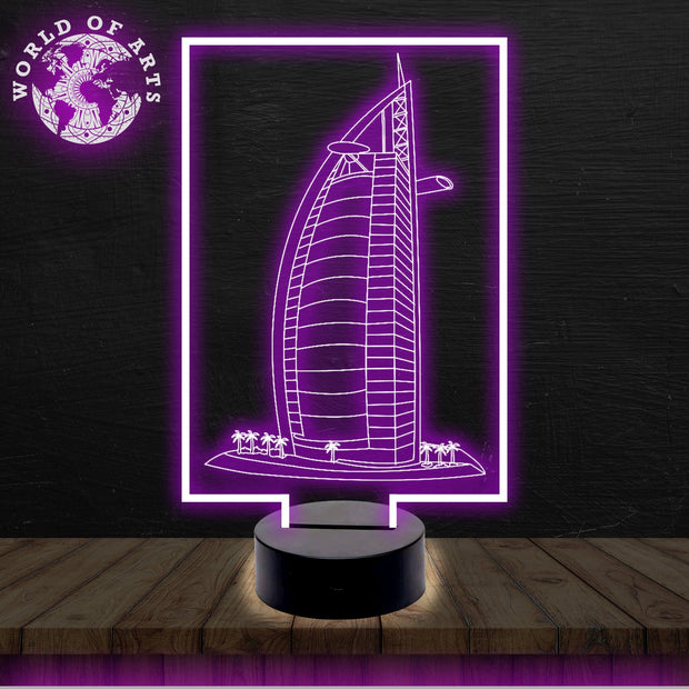 Burj Al Arab 3D ILLUSION LAMP