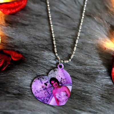 Printed Heart Necklace