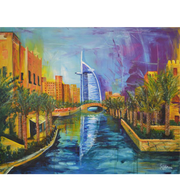 Burj el arab art Canvas Portrait
