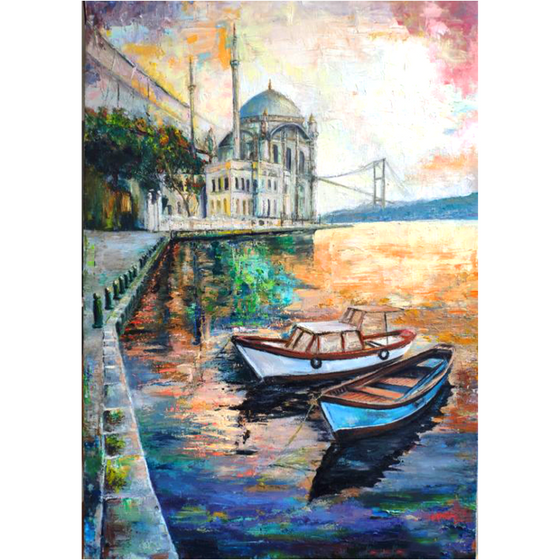 Istanbul art Canvas Portrait