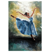 Ballet woman art Canvas Portrait