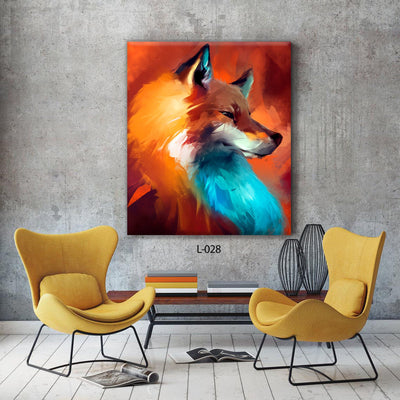 Fox art Canvas Portrait