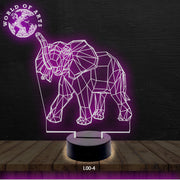 Elephant 3D led lamp