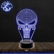 Skull led 3D led lamp