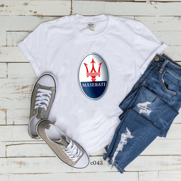 Maserati logo white T-Shirt