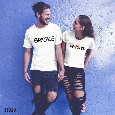 Broke,spoiled couple T shirt