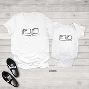Father son copy paste+ T Shirt