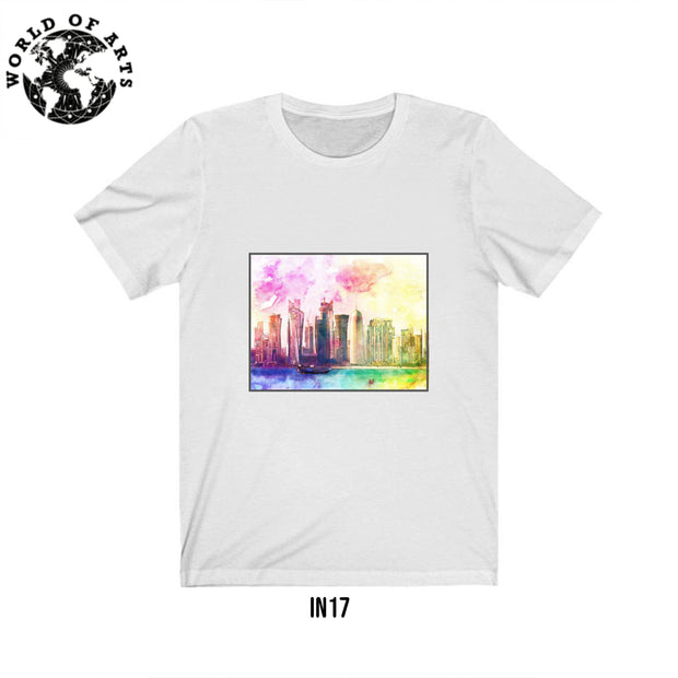 Qatar Colorful Painting T-Shirt