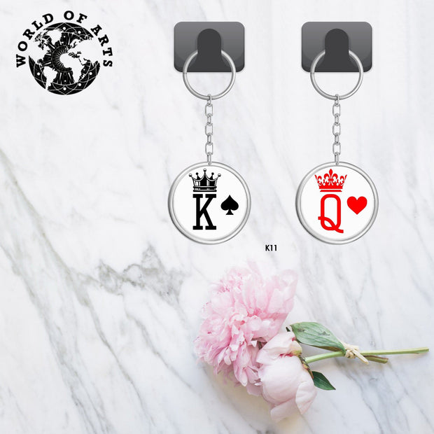 Couples K & Q Key chain