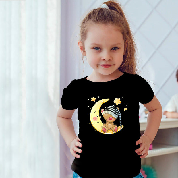 panda moon Girls t-shirt for kids
