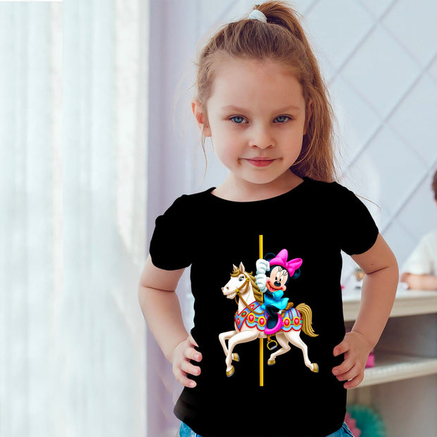 Minnie mouse Girls black t-shirt for kids
