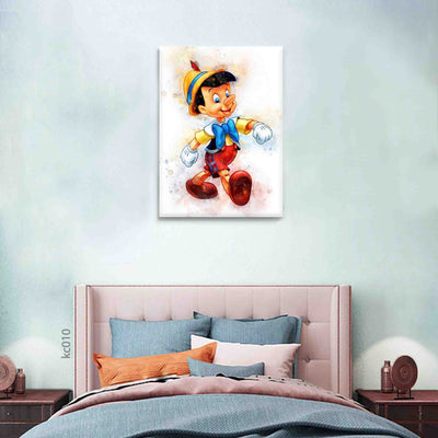 Pinocchio canvas portrait