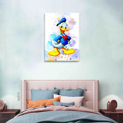 Donald duck canvas portrait