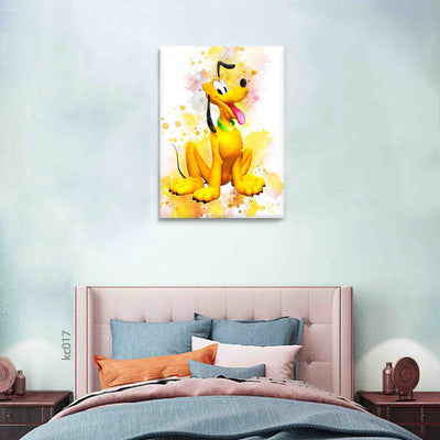 Pluto canvas portrait