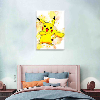 Pikachu canvas portrait