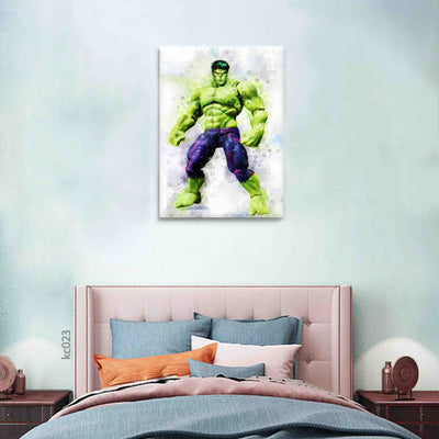Hulk canvas portrait