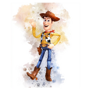 Woody toy canvas portrait
