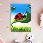 Ladybug canvas portrait
