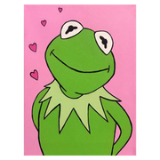 Kermit the Frog canvas portrait