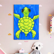 Baby Tortoise canvas portrait