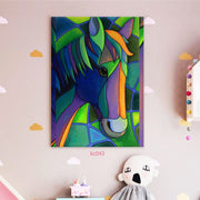 Horse art canvas portrait