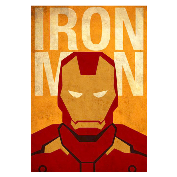 Iron man canvas portrait