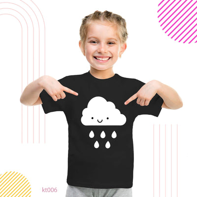 A rain cloud Girls t-shirt for kids