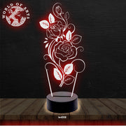 Flowers 3D led lamp