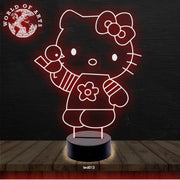 kitty cat cartoon 3D led lamp