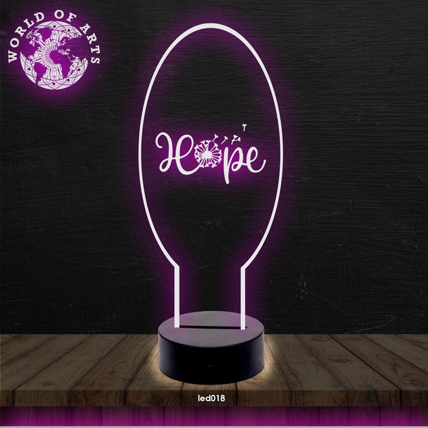 Hope 3D led lamp