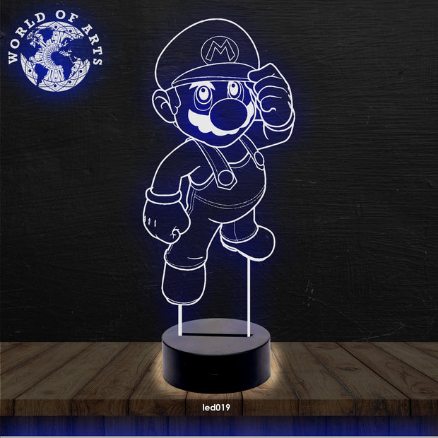 Mario 3D led lamp