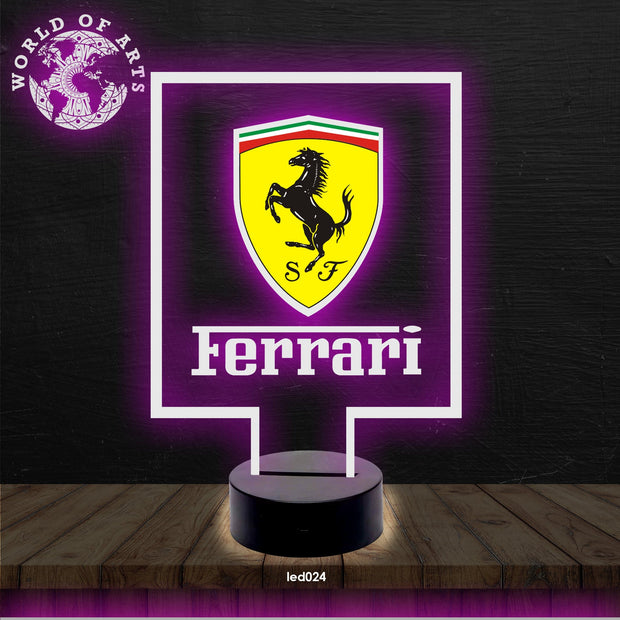 Ferrari 3D led lamp