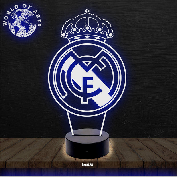 Real Madrid 3D led lamp