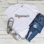 Supreme glitch logo T-Shirt