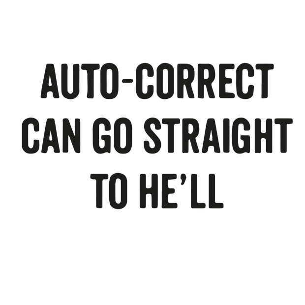 Auto-correct T-shirt