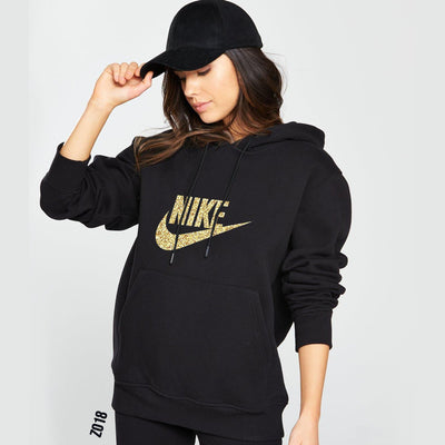 Gold Nike glitter hoodie